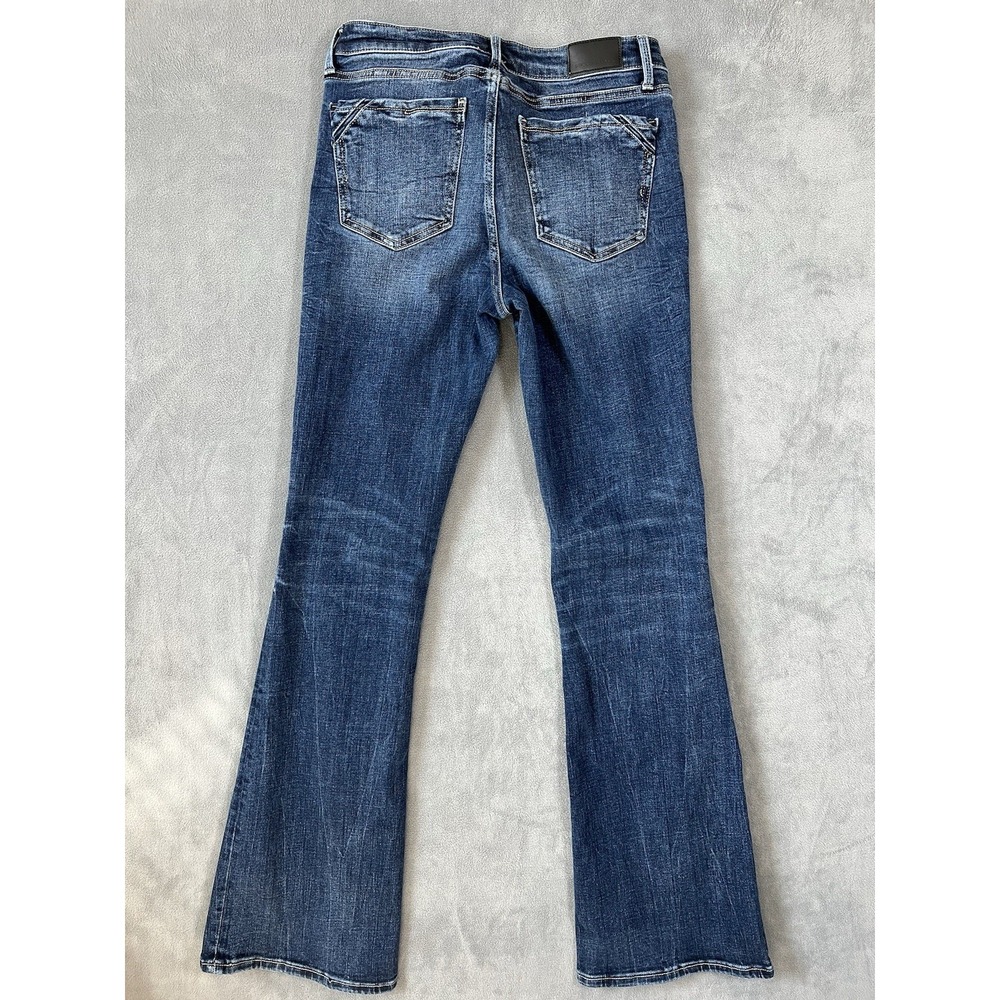 Women's Buckle Black Bootcut No 53 Flare Jeans Denim 29x34 Dark Low/mid Rise - Picture 5 of 7